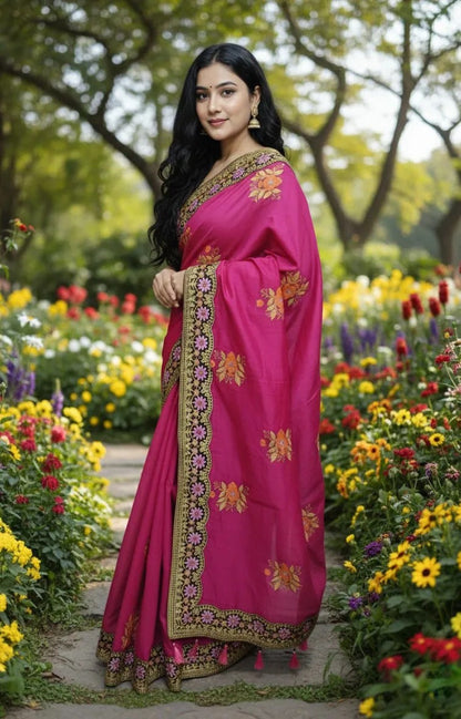 প্রিমিয়াম সেমি মসলিন শাড়ি