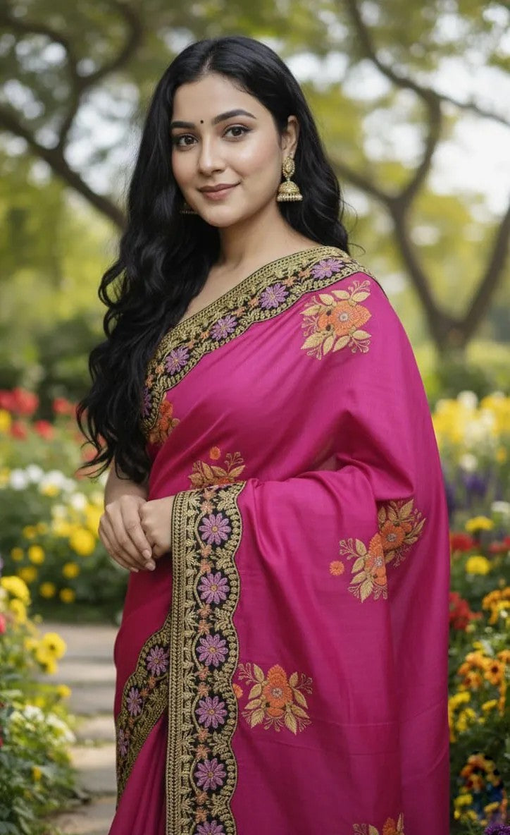 প্রিমিয়াম সেমি মসলিন শাড়ি